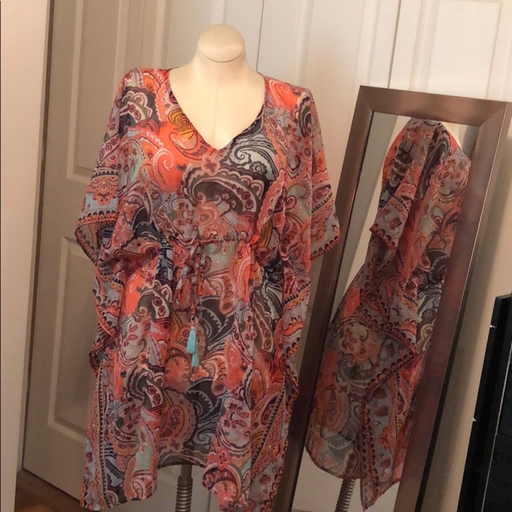 Kimono style cover-up or fun flighty tunic?